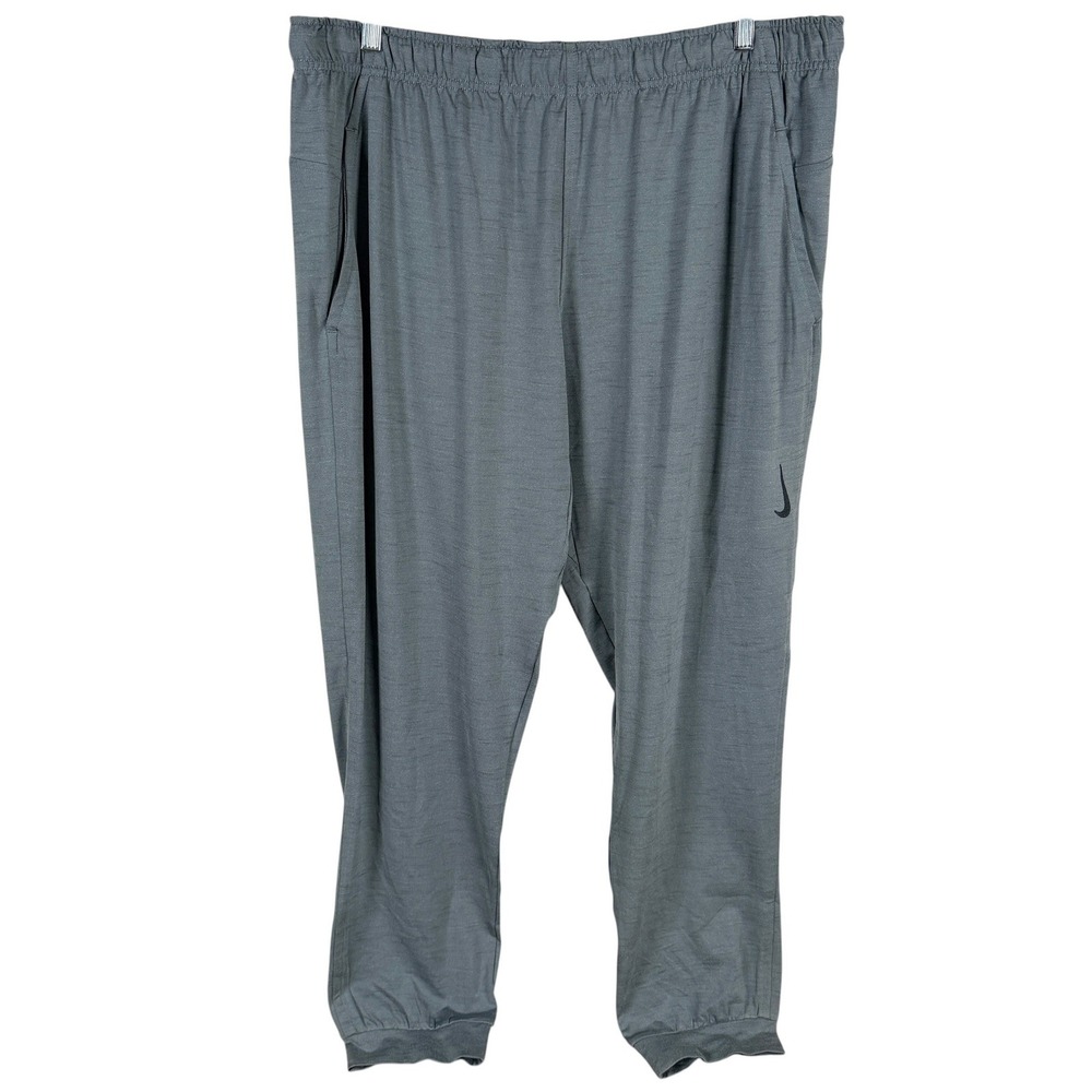 NEW Nike Dri-FIT Hyper Yoga Pants Joggers Mens XXL Gray Tapered CZ2208-068